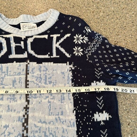 GAME OF THRONES Christmas Ugly Sweater Deck The Wall - Picture 2 of 8
